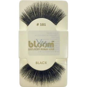 Bloom Natural sticky lashes from natural hair curled black No. 101 1 pair