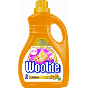 Woolite Pro-Care washing gel, softens and protects fibers in 33 doses of 2 l