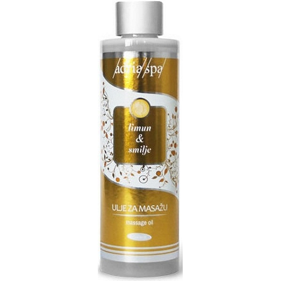 Adria Spa Citron & Strawberry regenerating massage oil against stretch marks 200 ml
