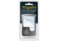 If Magnifier pocket with LED light Magnifier with LED light 14.6 x 5.8 x 2.5 cm