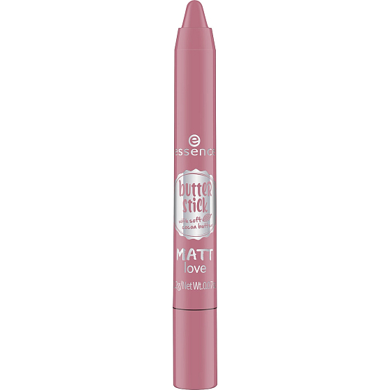 Essence Butter Stick Matt Love Lip Color 04 Pink Marshmallow 2.2 g