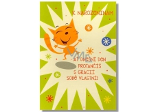 Albi Envelope Playing Card Birthday I like boogie Vera Spinarova 14.8 x 21 cm