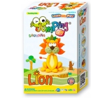 Jumping Clay Savana - Lev samoschnoucí modelovací hmota 56 g + papírová maketa + tvořítko 5+
