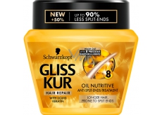 Gliss Kur Oil Nutritive regenerační maska pro vlasy náchylné k třepení 300 ml