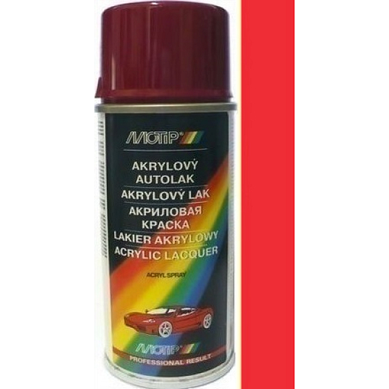 Motip Škoda Acrylic Car Paint Spray SD 8180 Red Rally 150 ml