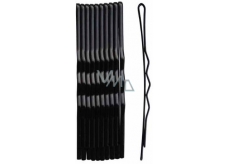 Hair clip black 6cm 10pcs varnish