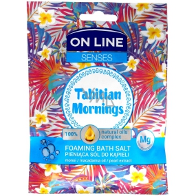 On Line Senses Tahitian Mornings foaming bath salt 80 g