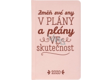 Albi Diary 2020 Pocket Weekly Change your dreams ... 15.5 x 9.5 x 1.2 cm
