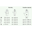 Aurelia Vitage Disposable latex gloves with powder size M box 100 pieces