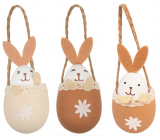 Egg with hare for hanging 10 cm 1 piece