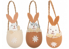 Egg with hare for hanging 10 cm 1 piece