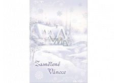 Ditipo Playing card Snowy Christmas Iveta Bartošová In white 224 x 157 mm