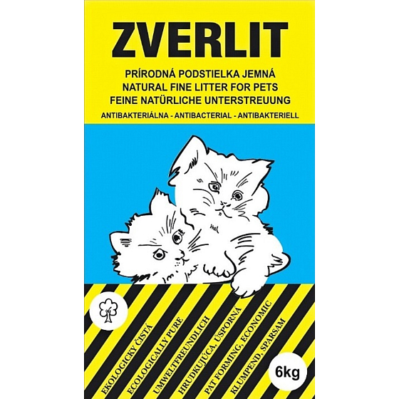 Zverlit Ecological Blue Litter for Cats and Rodents with a Gentle Clumping Scent 6 kg