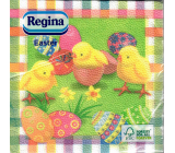 Regina Paper napkins 1 ply 33 x 33 cm 20 pieces Easter green with chickens and eggs