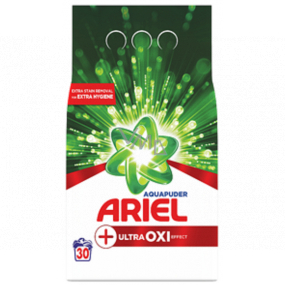 Ariel Aquapuder Ultra Oxi Effect washing powder for white, colored and black laundry 30 doses 2,250 kg