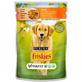 Purina Friskies Vitafit chicken with carrot juice complete food for dogs capsule 100 g