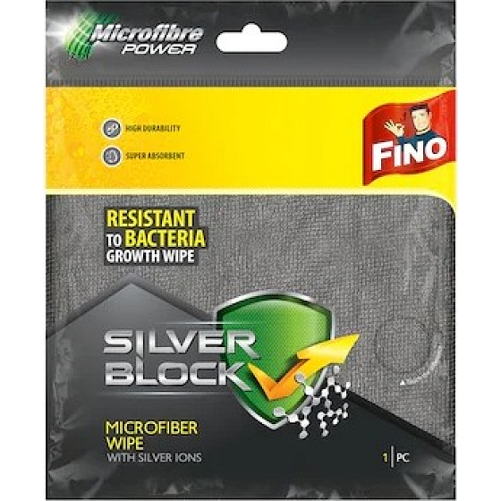 Fino Silver Block microfiber cloth 32 x 32 cm 1 piece