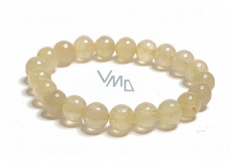 Quartz with Rutile bracelet elastic natural stone, bead 8 mm / 16-17 cm, the most perfect healer