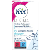 Veet Minima Bikini and underarm wax strips for sensitive skin 16 pieces