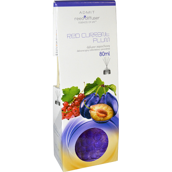 Reed Diffuser Plum and currant scented sticks air freshener 80 ml