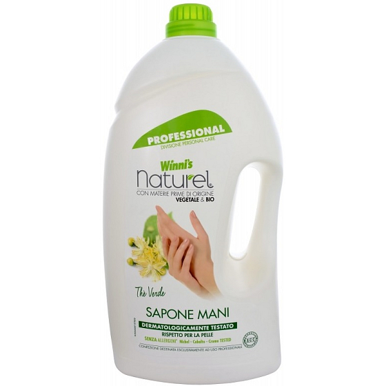 Winnis Sapone Mani Thé Verde hypoallergenic liquid soap of vegetable origin 5 l
