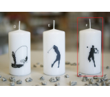 Lima Sporty Tennis player candle white cylinder 50 x 100 mm 1 piece