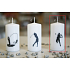 Lima Sporty Tennis player candle white cylinder 50 x 100 mm 1 piece