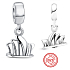 Sterling silver 925 Sydney - Opera House, travel bracelet pendant