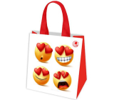 Laminated shopping bag Smilies 33 x 35 x 22 cm