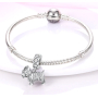 Charm Sterling Silver 925 Dog - Yorkshire Terrier - Yorkie, Animal Bracelet Pendant