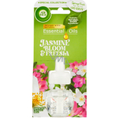 Air Wick Essential Oils Jasmine Flowers and Freesia Refill for Electric Air Freshener 19 ml
