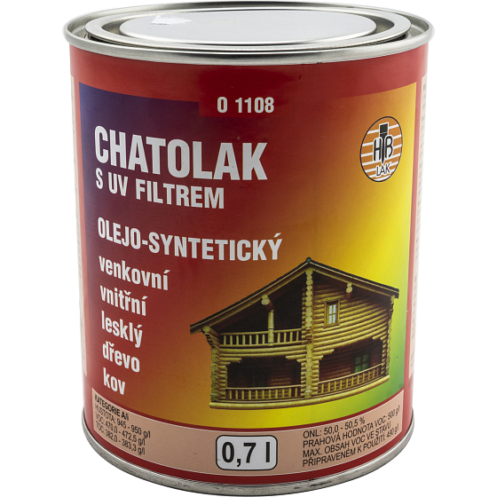 HB-Lak Chatolak O1108, wood and metal varnish, gloss, 700 ml