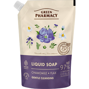 Green Pharmacy Chamomile and Flax Liquid Soap Refill 460 ml