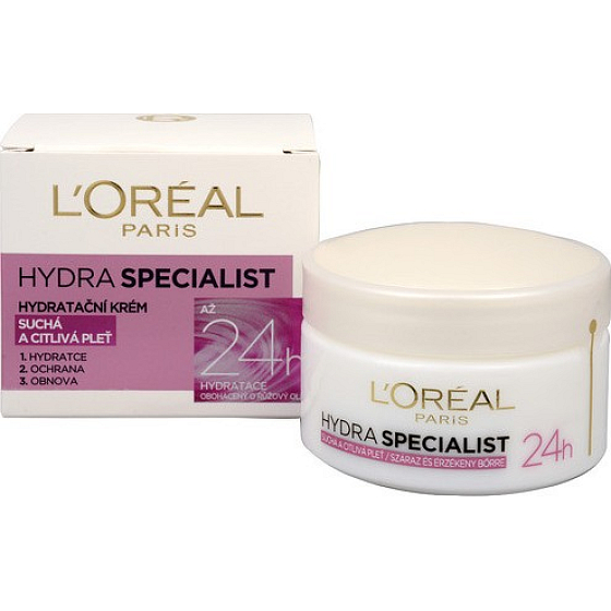 Loreal Paris Hydra Specialist Day Moisturizing Cream for Dry and Sensitive Skin 50 ml