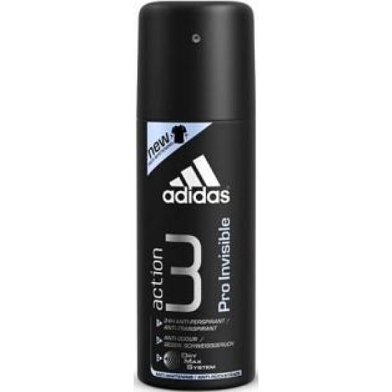 Adidas Action 3 Pro Invisible antiperspirant deodorant spray for men 150 ml