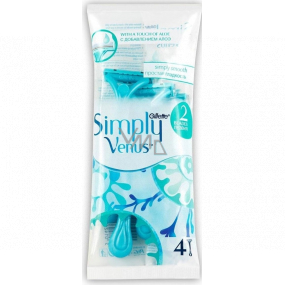 Gillette Venus Simply Comfort Shavers with Moisturizing Strip 4 Pieces for Women