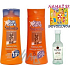 Bohemia Gifts Solsolis Sun Care OF10 suntan lotion 250 ml, after sun lotion 250 ml, Bacardi 5 cl