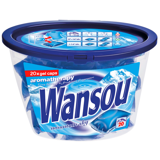 Wansou Aromatherapy Mountain Sky gel capsules with a pleasant fresh scent of 20 pieces