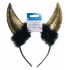 Devil horns gold headband