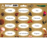 Arch Jute Spice Stickers Coloring Chilli - Oriental Spices