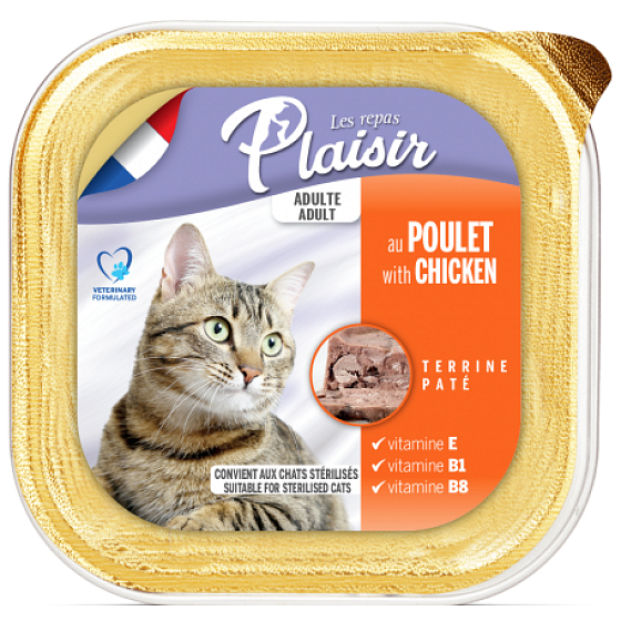 Plaisir Cat Chicken tray 100 g