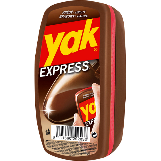 Yak Express brown shoe sponge 10 g