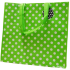 RSW Shopping Bag with Print 43 x 40 x 13 cm Dots Green