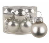 Silver glass flasks set 2.5 cm, 12 pieces