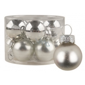 Silver glass flasks set 2.5 cm, 12 pieces
