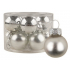 Silver glass flasks set 2.5 cm, 12 pieces