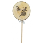 Bohemia Gifts Wooden Herb Marker with Print - Parsley, Circle Diameter is 5 - 8 cm