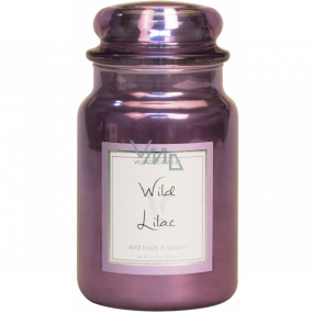 Village Candle Wild Lilac scented candle in glass 2 wicks 602 g
