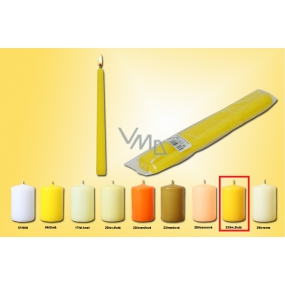 Lima Candle dark yellow cone 22 x 250 mm 2 pieces