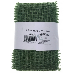 Ditipo Jute ribbon green 2 mx 5 cm